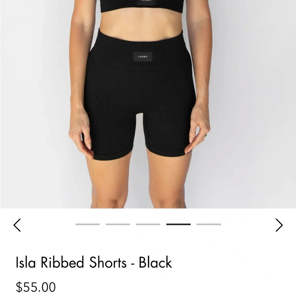 Lebod Ribbed Shorts - Picture 3 of 4